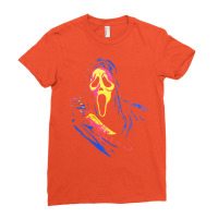 The Scream Full Color Ladies Fitted T-shirt | Artistshot