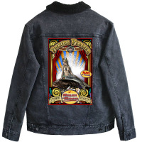 Merlena The Mermaid Sideshow Poster Unisex Sherpa-lined Denim Jacket | Artistshot