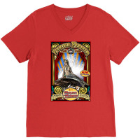 Merlena The Mermaid Sideshow Poster V-neck Tee | Artistshot