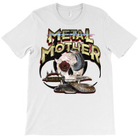 Metal Mother With Rose T-shirt | Artistshot