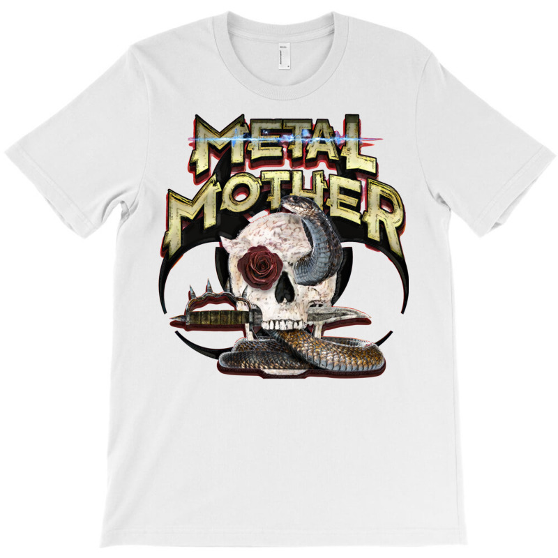 Metal Mother With Rose T-Shirt by wasoufkuknag | Artistshot