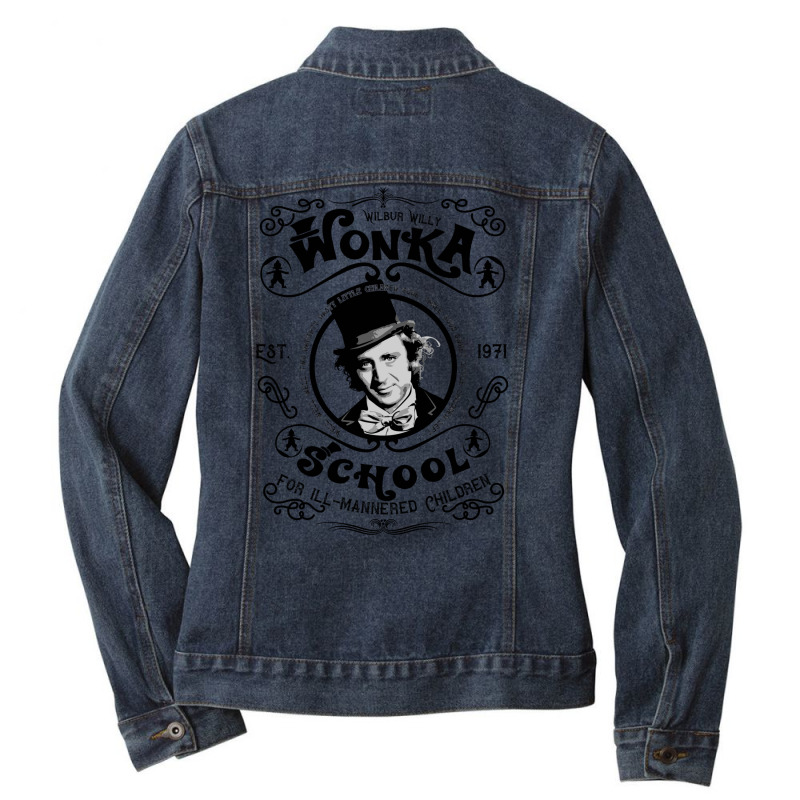 Wonka School For Ill Mannered Children Ladies Denim Jacket by yenerifunaseb | Artistshot