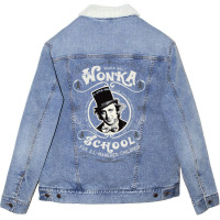 Wonka School For Ill Mannered Children Dks Unisex Sherpa-lined Denim Jacket | Artistshot