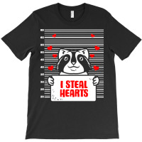 Raccoon Lover T  Shirt Raccoon Valentine Love Lover Heart Valentines D T-shirt | Artistshot