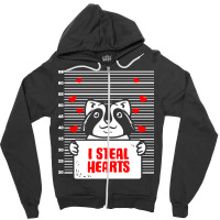 Raccoon Lover T  Shirt Raccoon Valentine Love Lover Heart Valentines D Zipper Hoodie | Artistshot