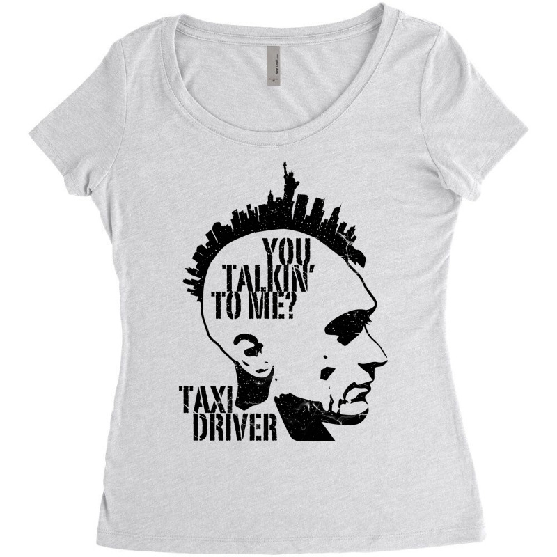 You Talkin To Me   Taxi Driver Women's Triblend Scoop T-shirt by taoukrestlet | Artistshot