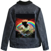 Rainbow Rising Classic Perfection Unisex Sherpa-lined Denim Jacket | Artistshot