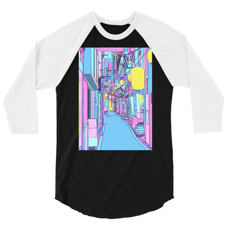 Retrowave T  Shirt Dream Japan Street T  Shirt 3/4 Sleeve Shirt by stammivy480 | Artistshot