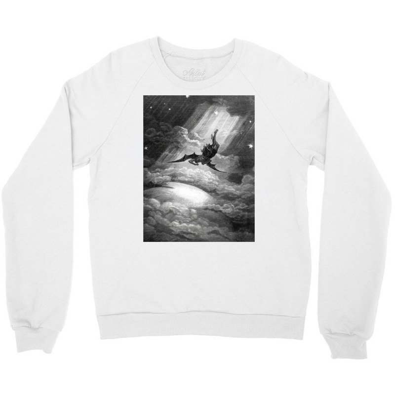 The Fall Of Satan   Gustave Dore Crewneck Sweatshirt by dingcauc | Artistshot