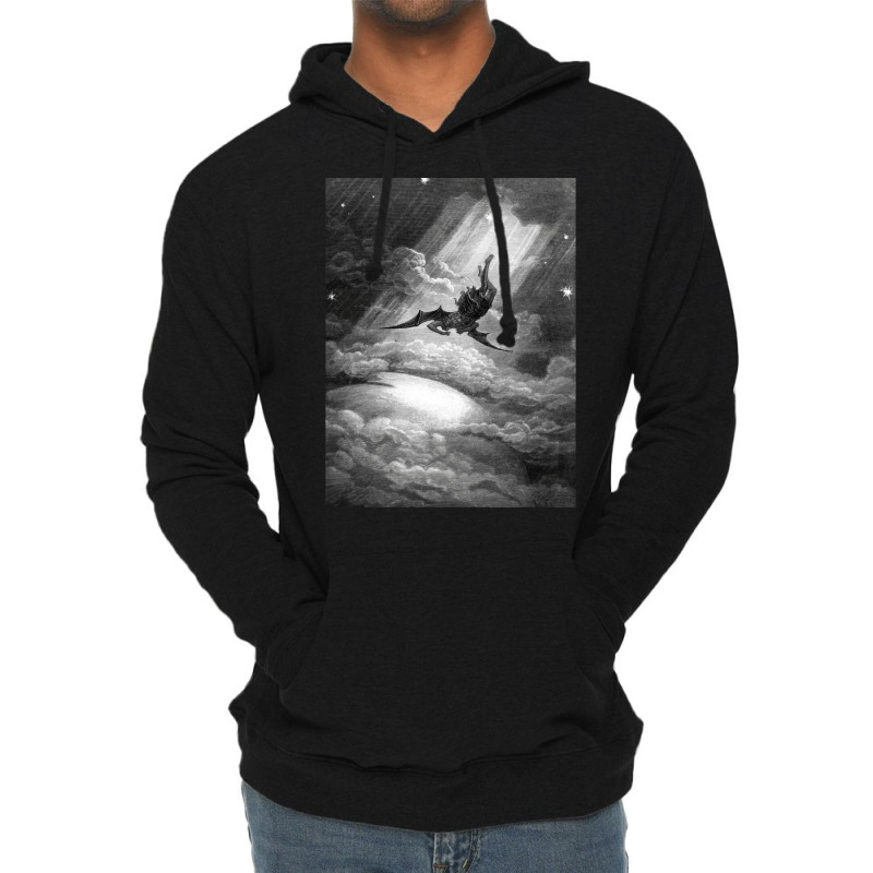 The Fall Of Satan   Gustave Dore Lightweight Hoodie by dingcauc | Artistshot