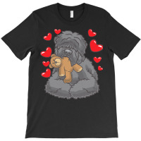 Russkiy Tchiorny Terrier T  Shirt Black Russian Terrier With Stuffed A T-shirt | Artistshot