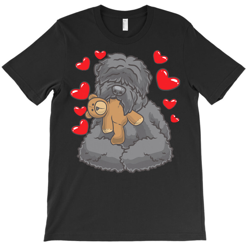 Russkiy Tchiorny Terrier T  Shirt Black Russian Terrier With Stuffed A T-Shirt by stammivy480 | Artistshot