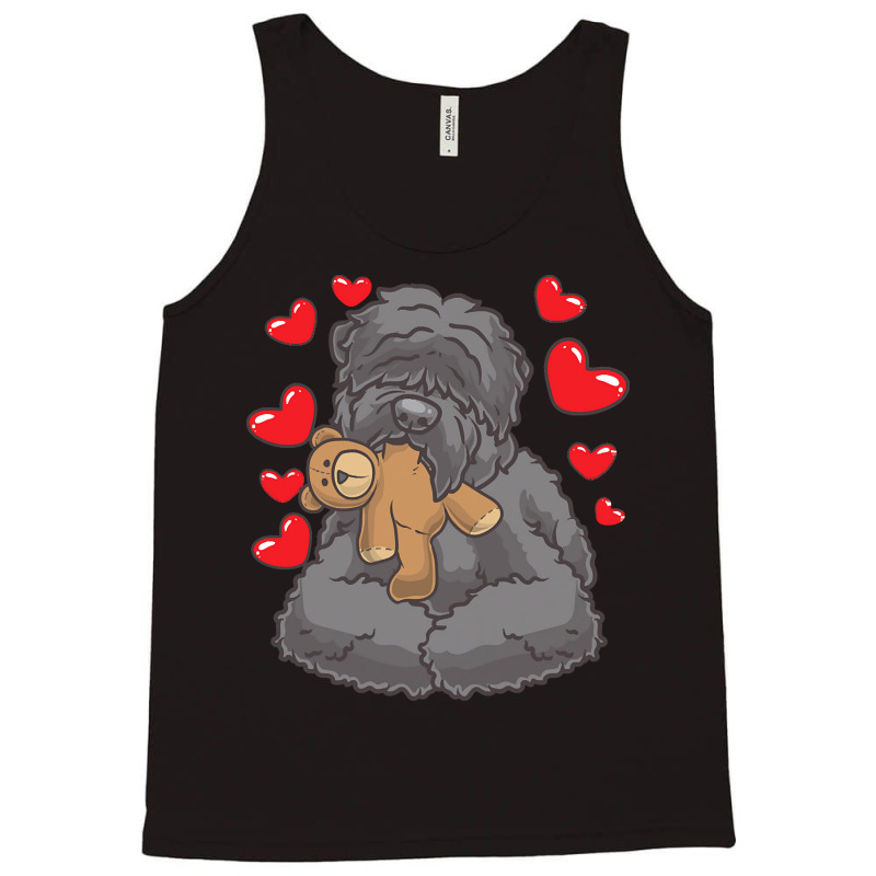 Russkiy Tchiorny Terrier T  Shirt Black Russian Terrier With Stuffed A Tank Top by stammivy480 | Artistshot