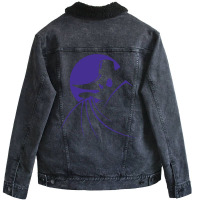 The Terror That Flaps In The Night   Darkwing Duck Unisex Sherpa-lined Denim Jacket | Artistshot