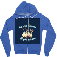 Siamese Cats Zipper Hoodie | Artistshot