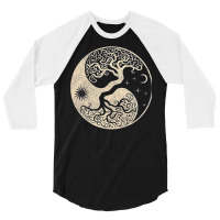 Viking Odin Wotan Norse Mythology Warrior 3/4 Sleeve Shirt | Artistshot