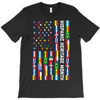 National Hispanic Heritage Month Celebration Latin Flags T-shirt | Artistshot