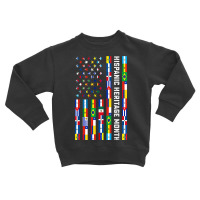 National Hispanic Heritage Month Celebration Latin Flags Toddler Sweatshirt | Artistshot