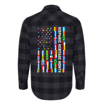 National Hispanic Heritage Month Celebration Latin Flags Flannel Shirt | Artistshot