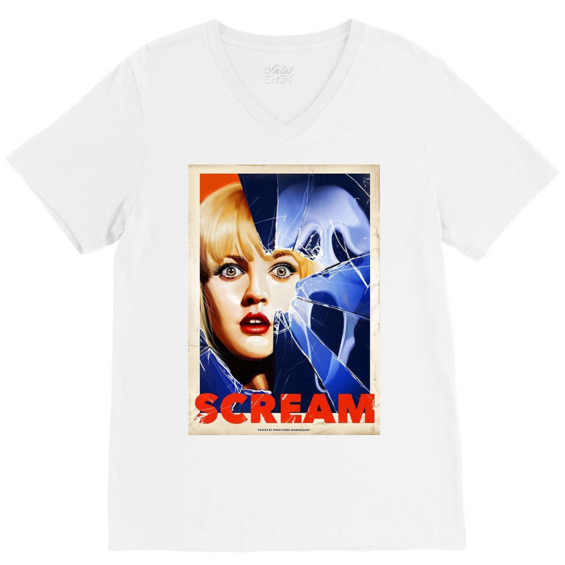 Scream V-Neck Tee by Alan Reilly | Artistshot