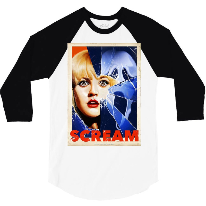 Scream 3/4 Sleeve Shirt by Alan Reilly | Artistshot