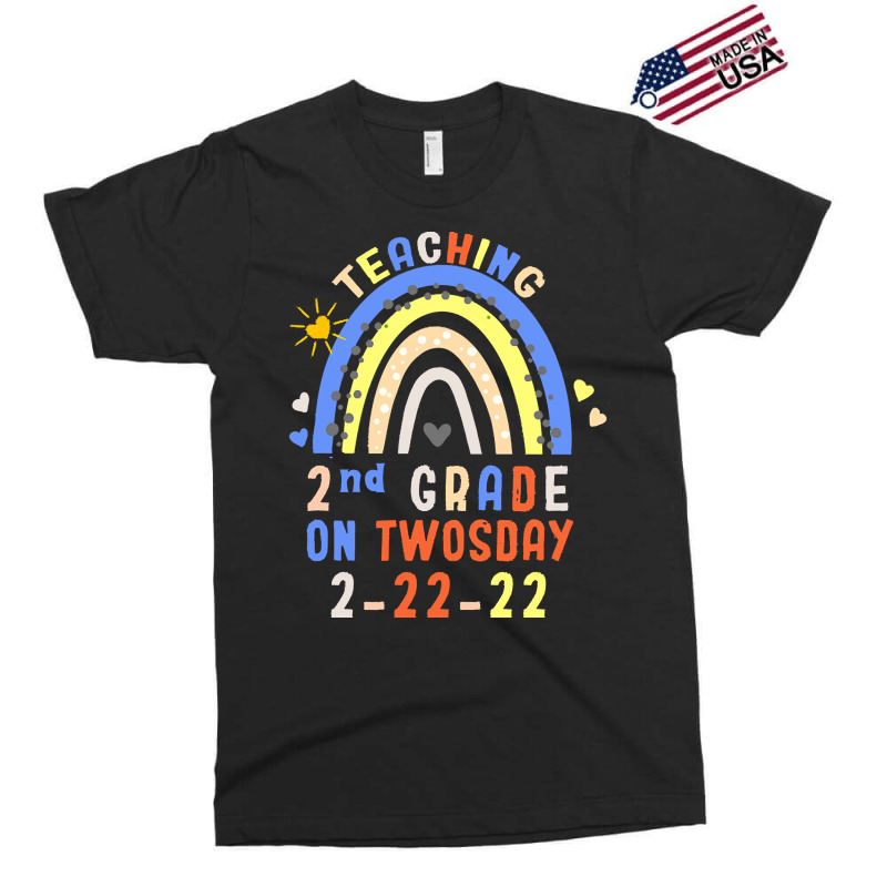 Teaching 2nd Grade On Twosday 2 22 22 H T  Shirt Teaching 2nd Grade On Exclusive T-shirt by stammivy480 | Artistshot