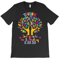 Teaching 2nd Grade On Twosday 2 22 22 T  Shirt Best Teaching 2nd Grade T-shirt | Artistshot