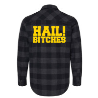 State Of Michigan Hail Bitches  Ann Arbor Mi Fun Adult Flannel Shirt | Artistshot