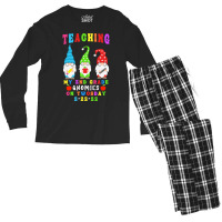 Teaching My 2nd Grade Gnomies T  Shirt Teaching My 2nd Grade Gnomies O Men's Long Sleeve Pajama Set | Artistshot