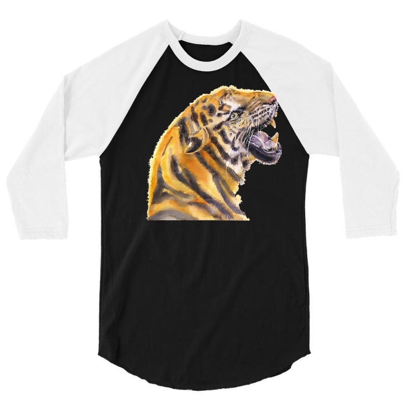 Tiger T  Shirt Tiger  Portrait T  Shirt 3/4 Sleeve Shirt by stammivy480 | Artistshot