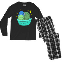 Turtle T  Shirt Cute Sleepy Turtle T  Shirt Men's Long Sleeve Pajama Set | Artistshot