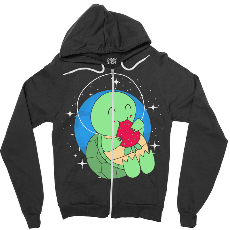 Turtle T  Shirt Space Turtle Strawberry T  Shirt Zipper Hoodie by stammivy480 | Artistshot