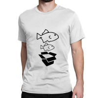 Big Fish Little Fish Cardboard Box Classic T-shirt | Artistshot