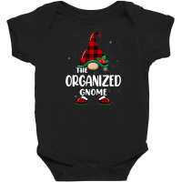 Organized Gnome Buffalo Plaid Matching Family Christmas Pajama Funny G Baby Bodysuit | Artistshot