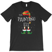 Painting Elf Family Matching Christmas Group Funny Pajama Gift T-shirt | Artistshot