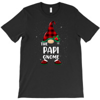 Papi Gnome Buffalo Plaid Matching Family Christmas Pajama Funny Gift T-shirt | Artistshot