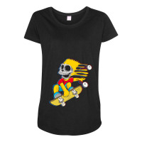 The Simpsons Bart Simpson Maternity Scoop Neck T-shirt | Artistshot