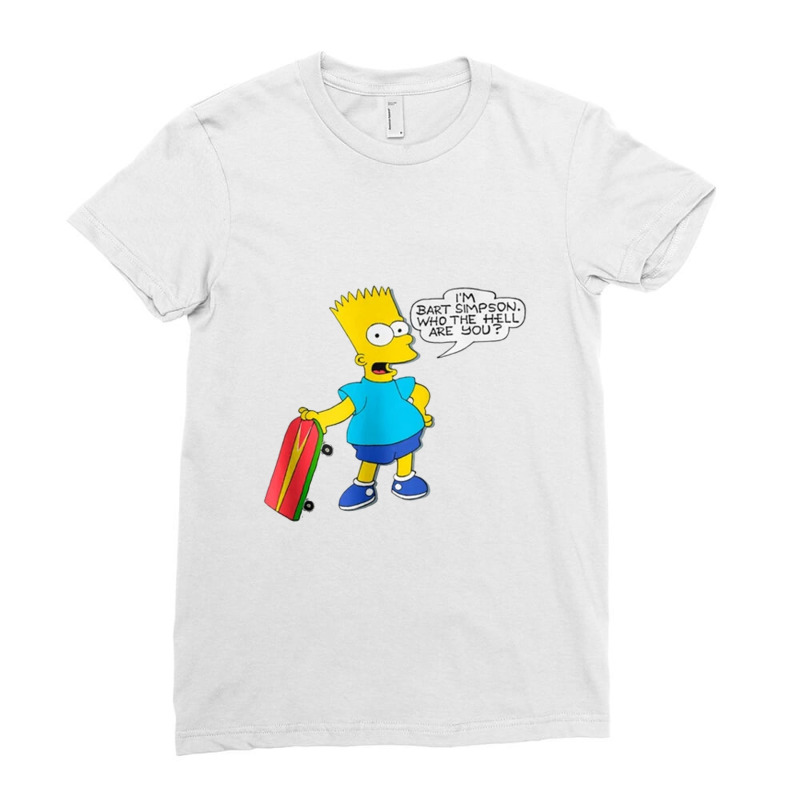 The Simpsons I'm Bart Simpson Ladies Fitted T-Shirt by VarainSky | Artistshot