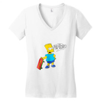 The Simpsons I'm Bart Simpson Women's V-neck T-shirt | Artistshot