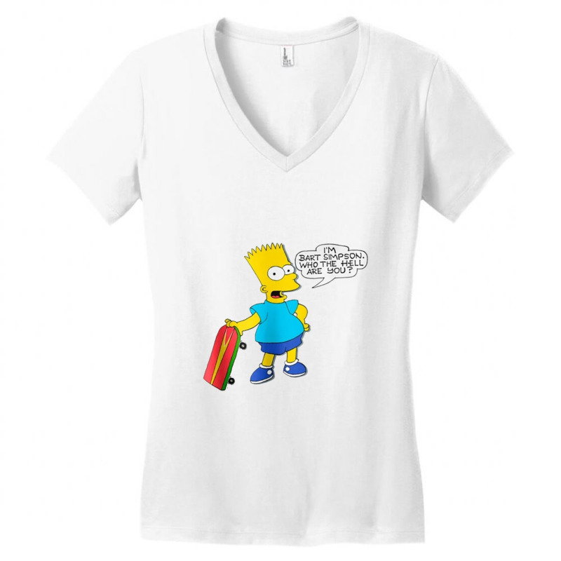 The Simpsons I'm Bart Simpson Women's V-Neck T-Shirt by VarainSky | Artistshot