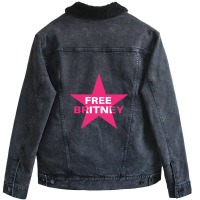 Free Britney Star Unisex Sherpa-lined Denim Jacket | Artistshot