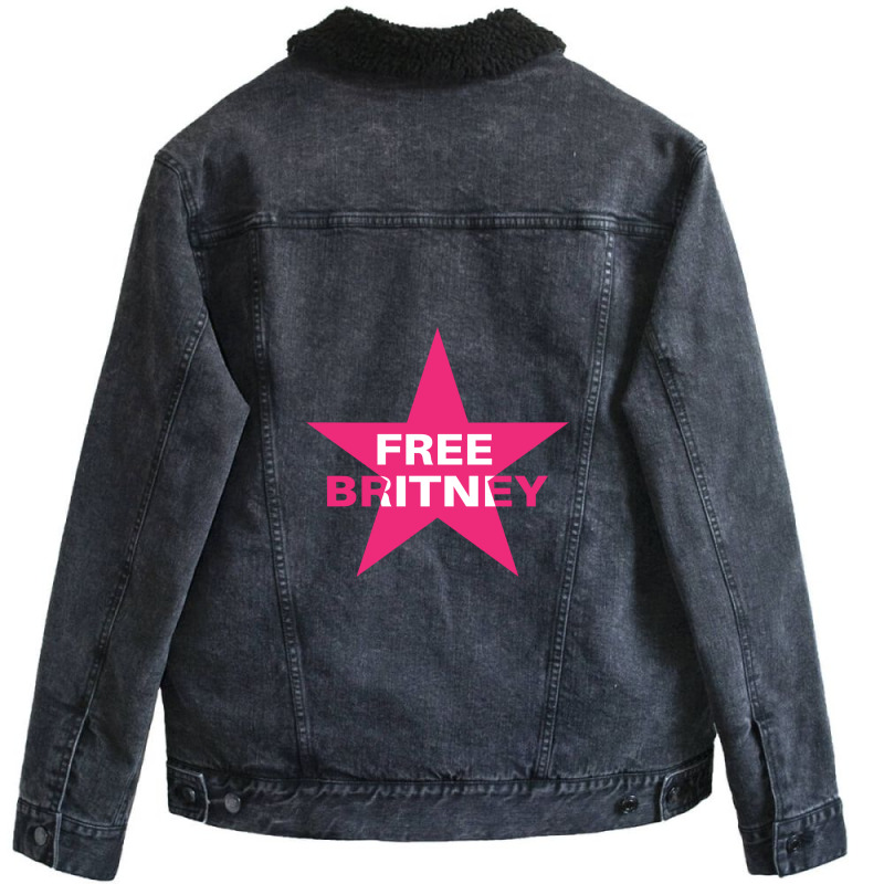 Free Britney Star Unisex Sherpa-Lined Denim Jacket by leizor | Artistshot