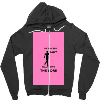 Exercise Daily   Walk With The Lord   Womens Version Zipper Hoodie | Artistshot