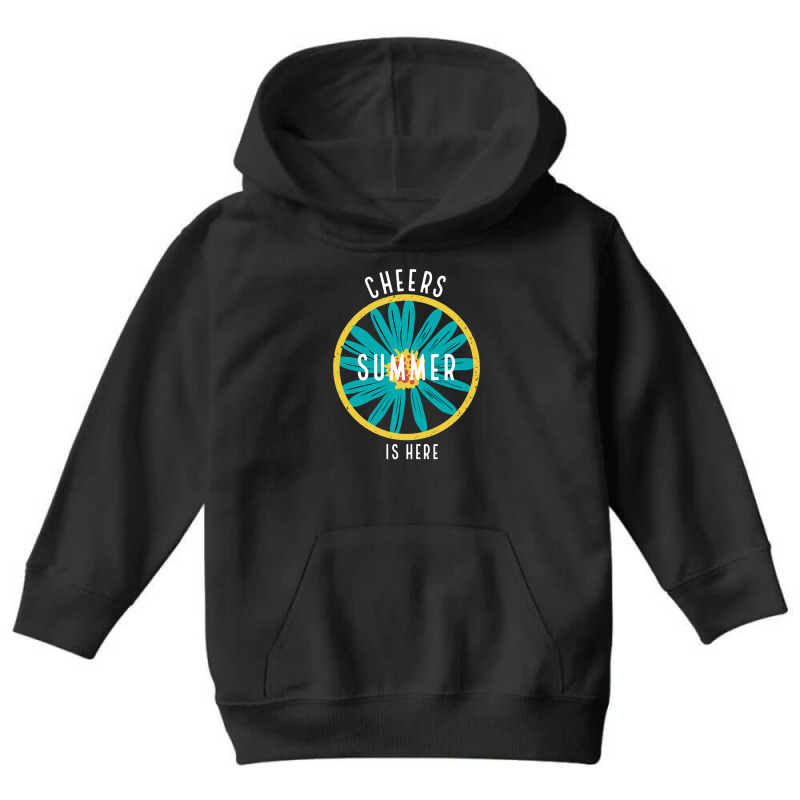 Cheers Summer Is Here Youth Hoodie by April Shop | Artistshot