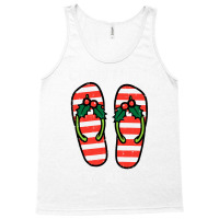 Mistletoe Flip Flops Christmas In Jully Summer Xmas Women Tank Top | Artistshot