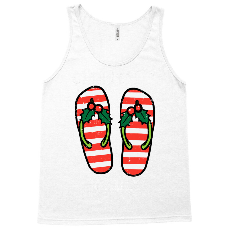 Mistletoe Flip Flops Christmas In Jully Summer Xmas Women Tank Top | Artistshot