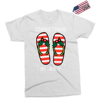 Mistletoe Flip Flops Christmas In Jully Summer Xmas Women Exclusive T-shirt | Artistshot