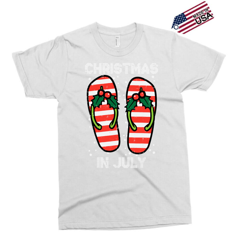 Mistletoe Flip Flops Christmas In Jully Summer Xmas Women Exclusive T-shirt | Artistshot