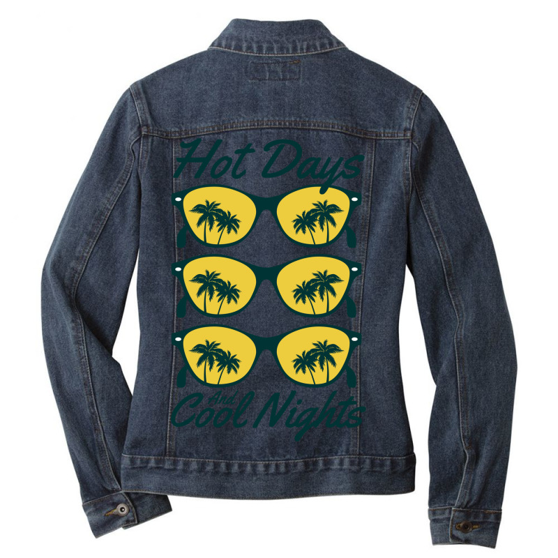 Hot Days And Cool Nights Ladies Denim Jacket by April Shop | Artistshot