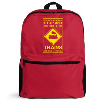 I Don't Always Stop And Look At Trains Conductor Lover Backpack | Artistshot